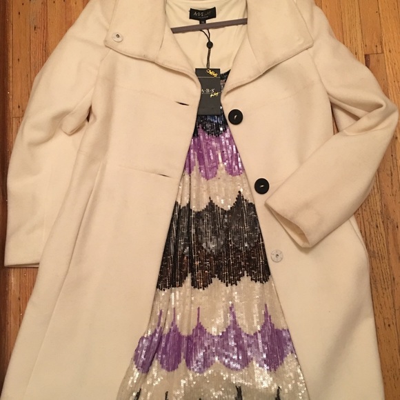 ABS sequin mini Dress Sz M NWT - Picture 7 of 8